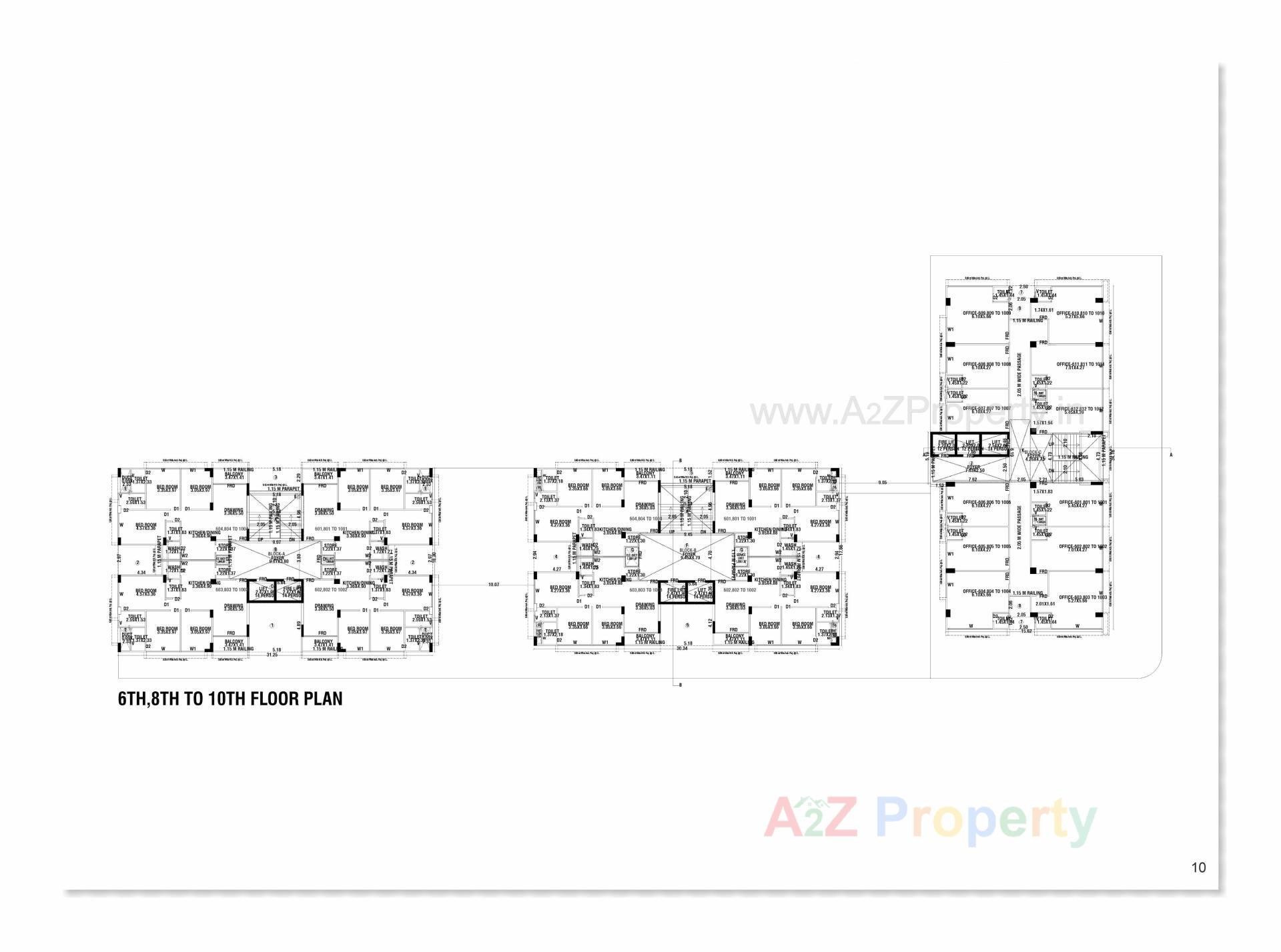 Layout of real estate project Rudram Skyline located at Ahmedabad, Ahmedabad, Gujarat