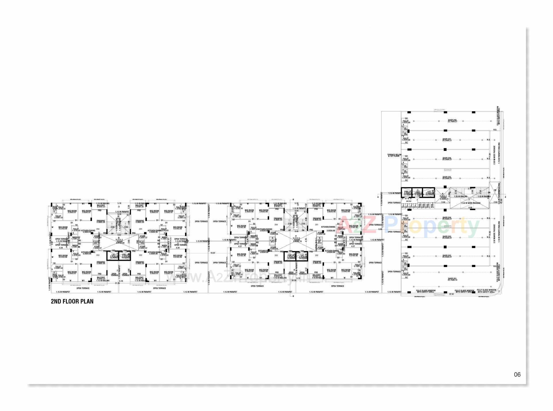 Layout of real estate project Rudram Skyline located at Ahmedabad, Ahmedabad, Gujarat