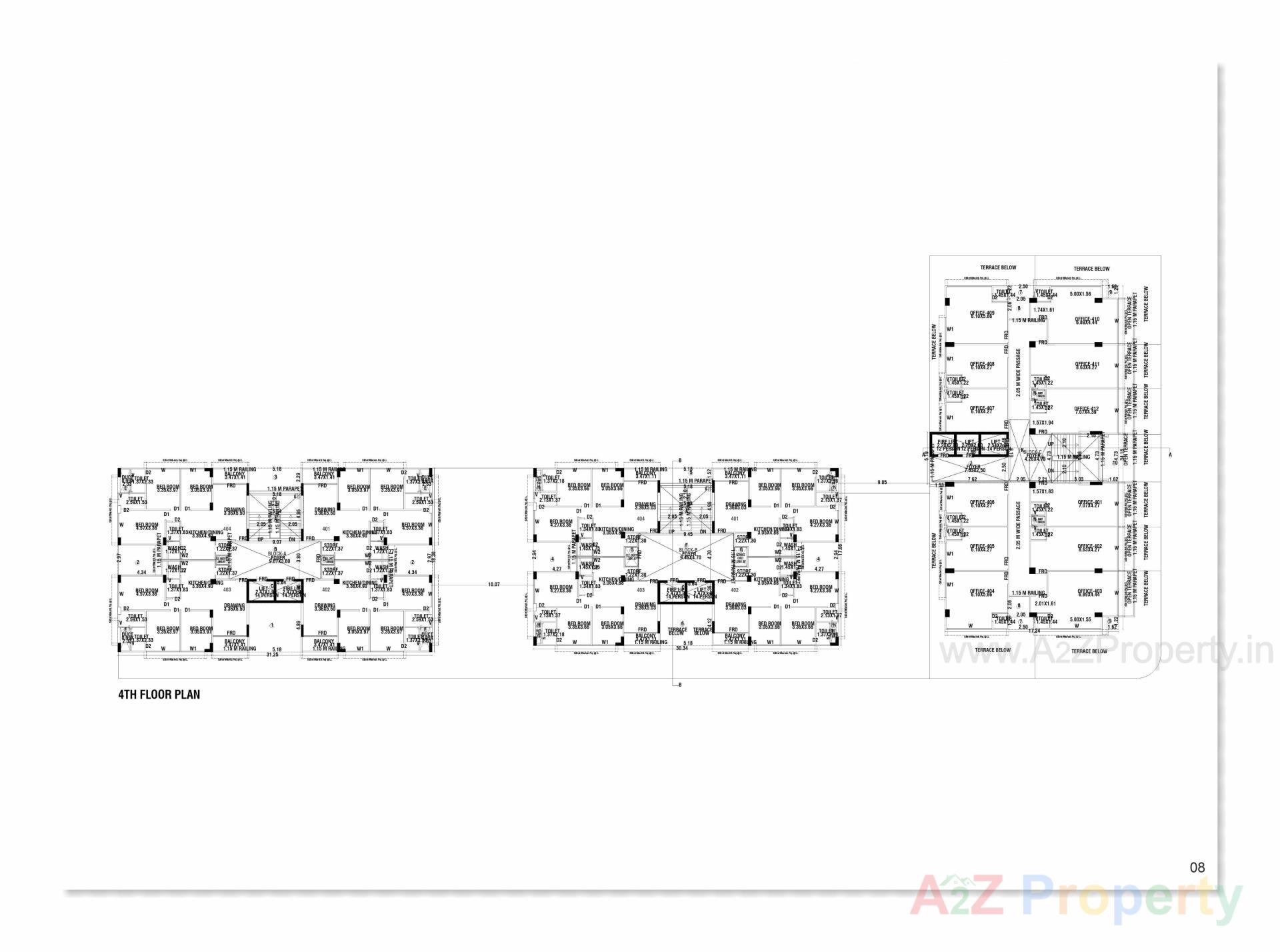 Layout of real estate project Rudram Skyline located at Ahmedabad, Ahmedabad, Gujarat