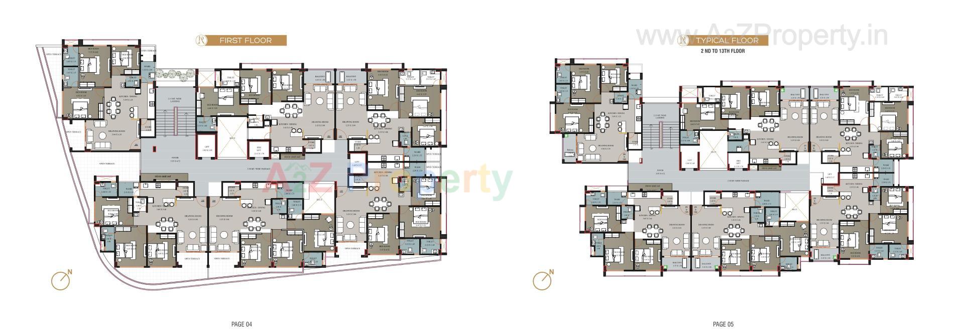 Layout of real estate project Rujuvalika Arise located at Chhadavad, Ahmedabad, Gujarat