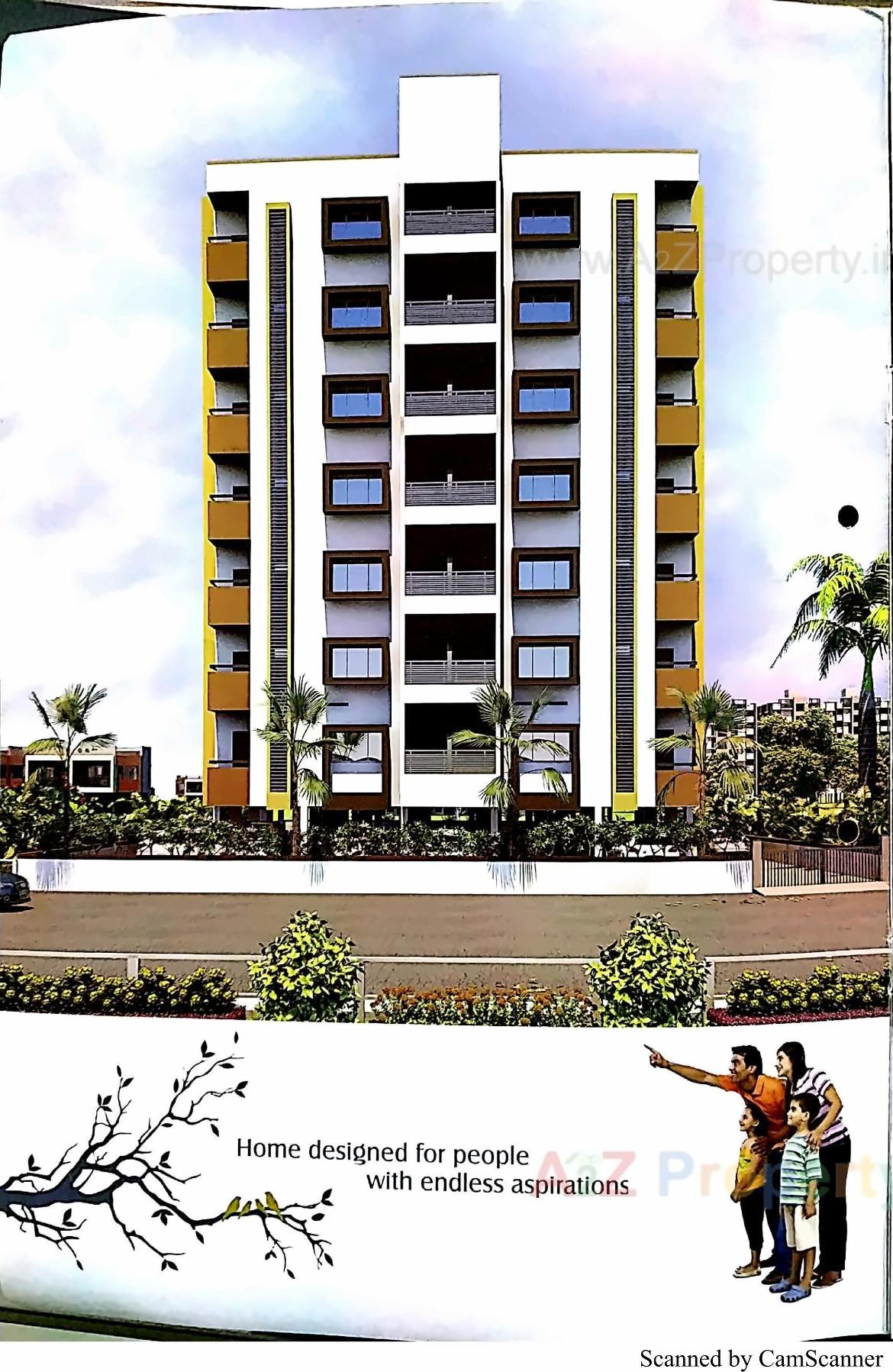 3D Elevation of real estate project Rusef Heights located at Danilimda, Ahmedabad, Gujarat