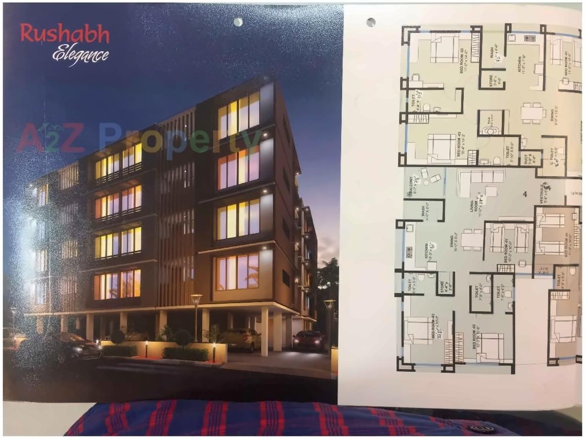 Layout of real estate project Rushabh Elegance located at City, Ahmedabad, Gujarat