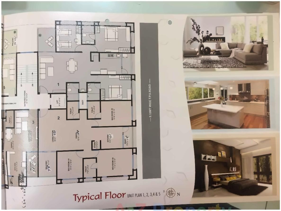 Layout of real estate project Rushabh Elegance located at City, Ahmedabad, Gujarat