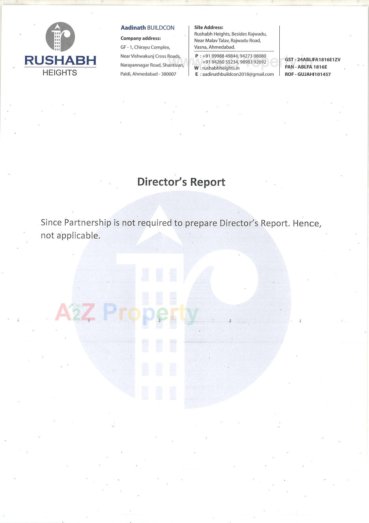  of real estate project Rushabh Heights located at Ahmedabad, Ahmedabad, Gujarat