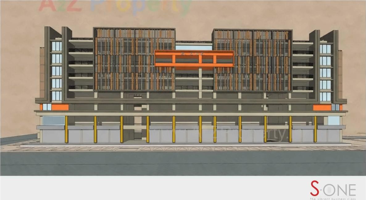 3D Elevation of real estate project S One located at Chandlodiya, Ahmedabad, Gujarat