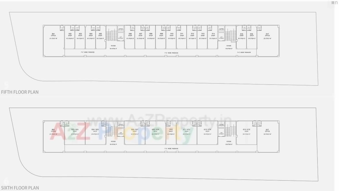 Layout of real estate project S One located at Chandlodiya, Ahmedabad, Gujarat