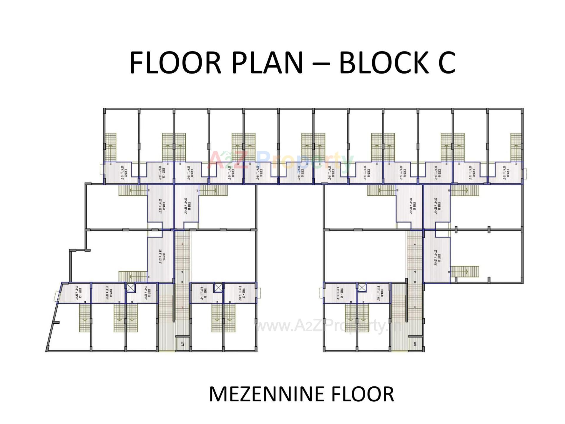 Layout of real estate project S P Square located at Ramol, Ahmedabad, Gujarat