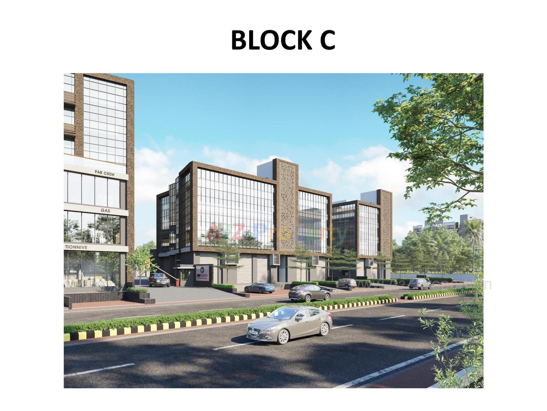 3D Elevation of real estate project S P Square located at Ramol, Ahmedabad, Gujarat