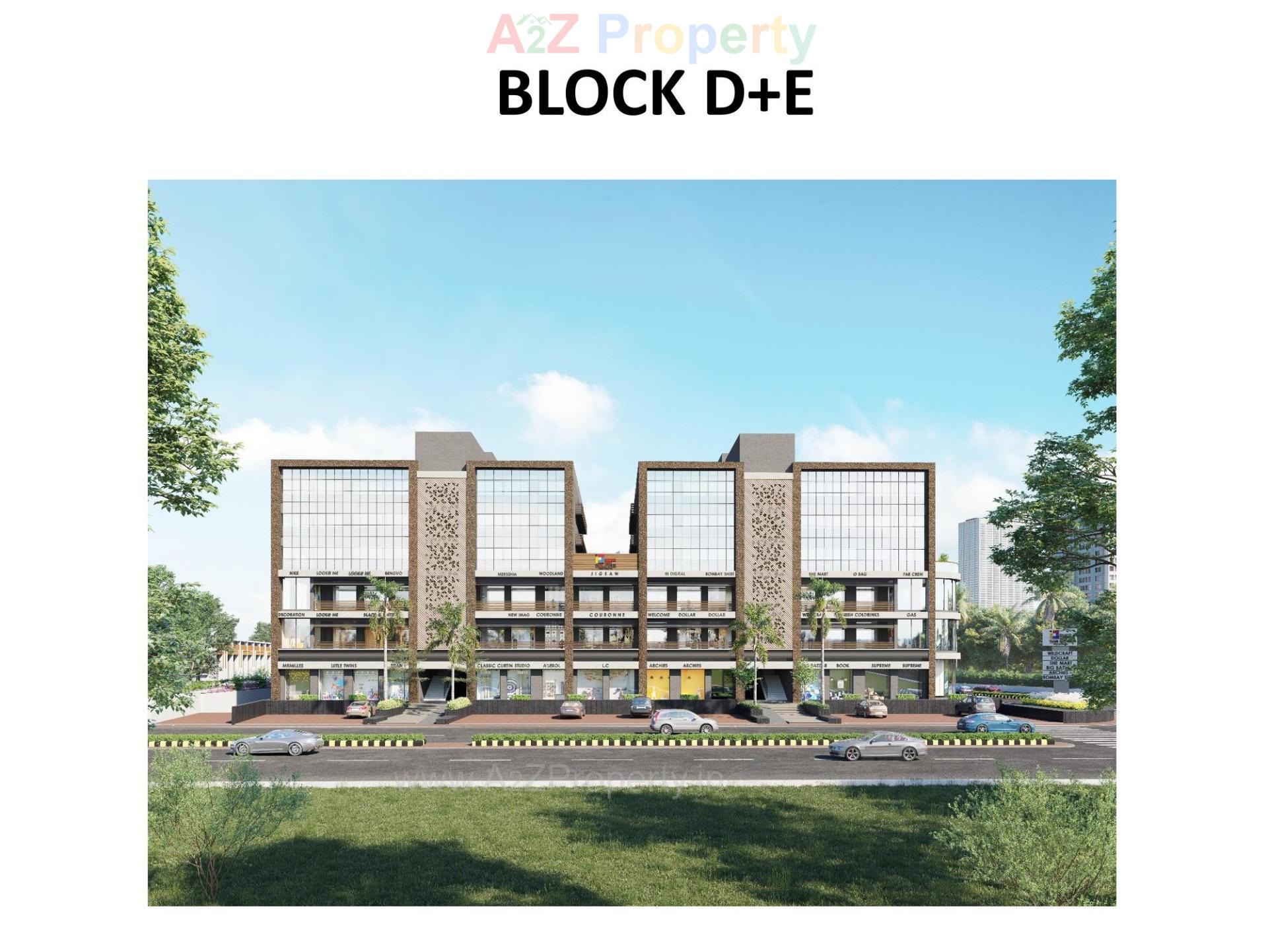 3D Elevation of real estate project S P Square located at Ramol, Ahmedabad, Gujarat