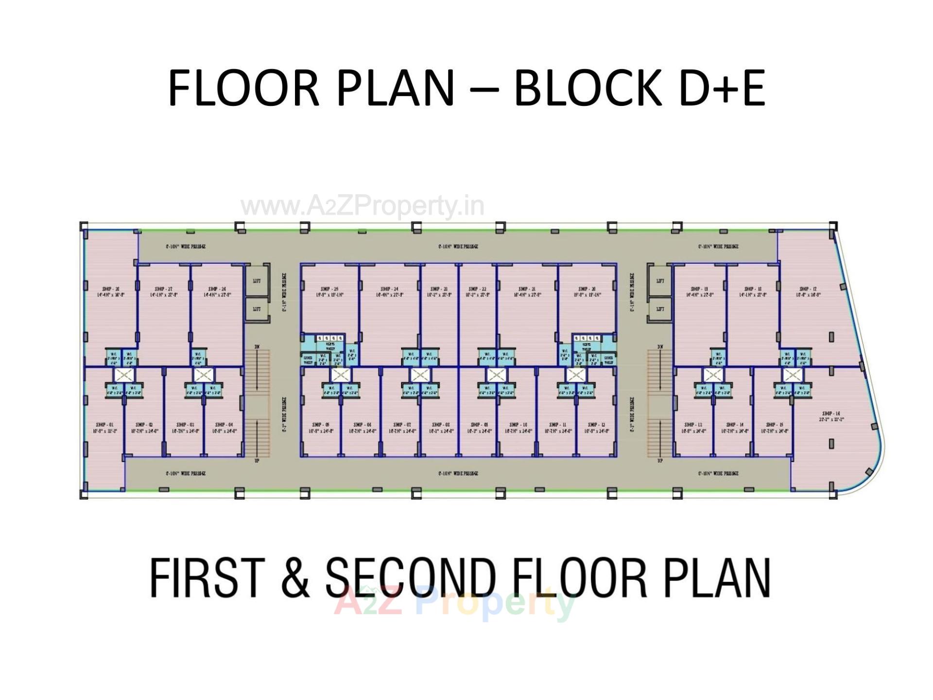 Layout of real estate project S P Square located at Ramol, Ahmedabad, Gujarat