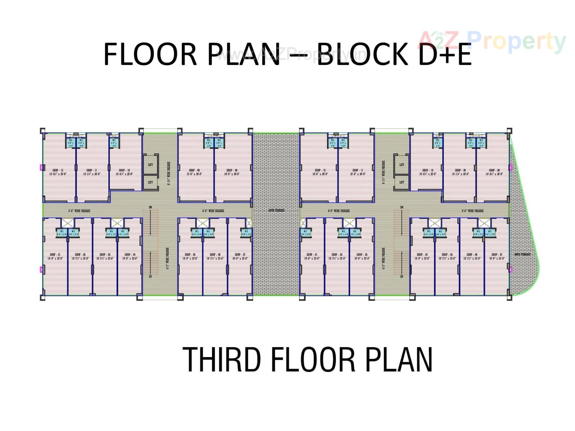 Layout of real estate project S P Square located at Ramol, Ahmedabad, Gujarat