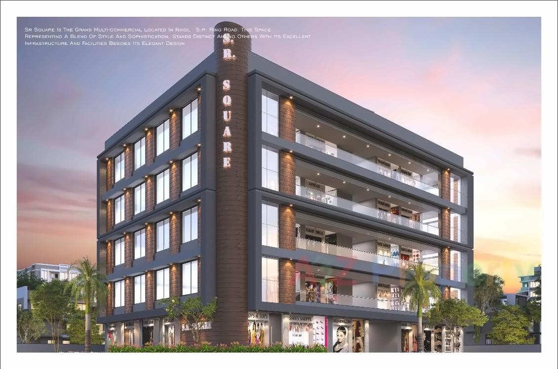 3D Elevation of real estate project S R Square located at Nikol, Ahmedabad, Gujarat