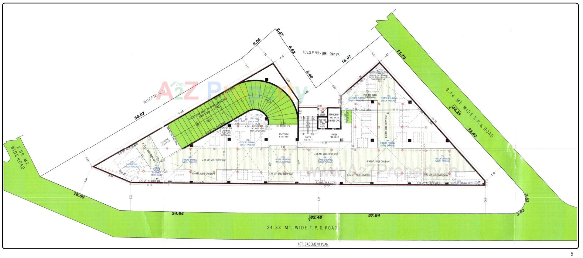 Layout of real estate project S located at Manipur, Ahmedabad, Gujarat