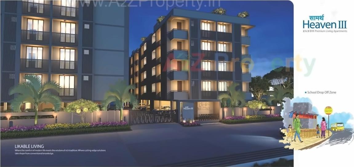 3D Elevation of real estate project Saamarth Heaven located at City, Ahmedabad, Gujarat