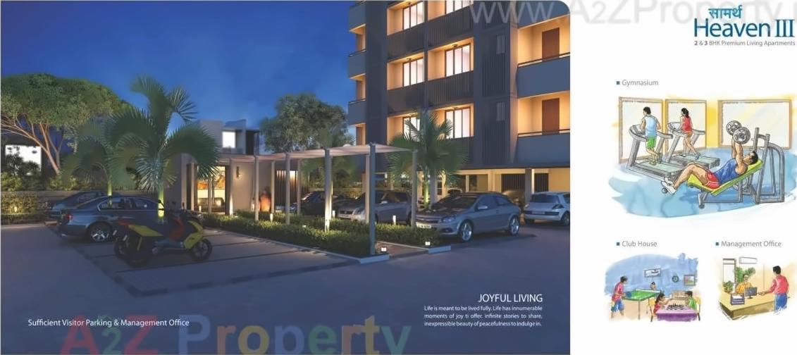 3D Elevation of real estate project Saamarth Heaven located at City, Ahmedabad, Gujarat