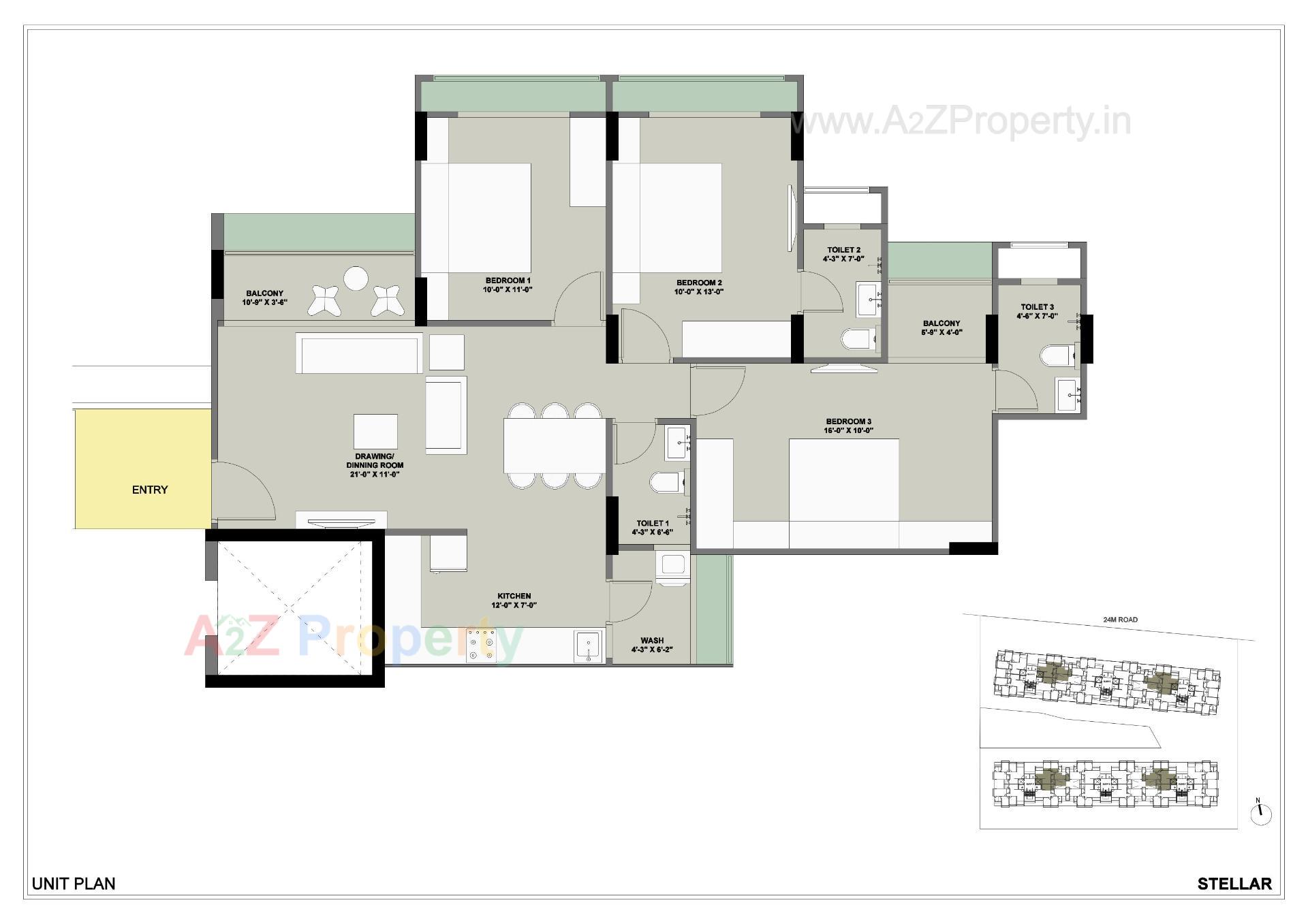 Layout of real estate project Saanvi Nirman Stellar located at Ghuma, Ahmedabad, Gujarat