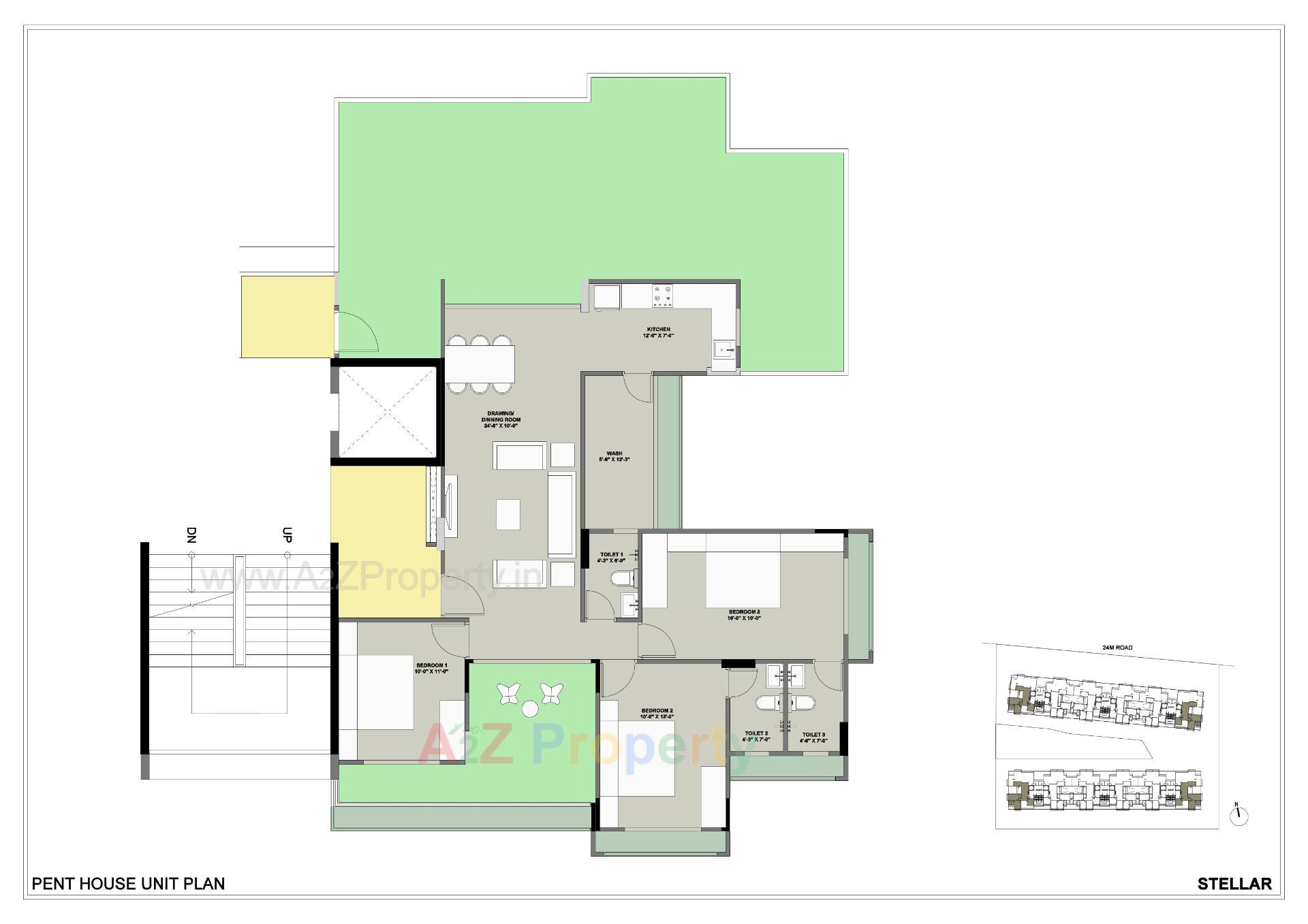 Layout of real estate project Saanvi Nirman Stellar located at Ghuma, Ahmedabad, Gujarat