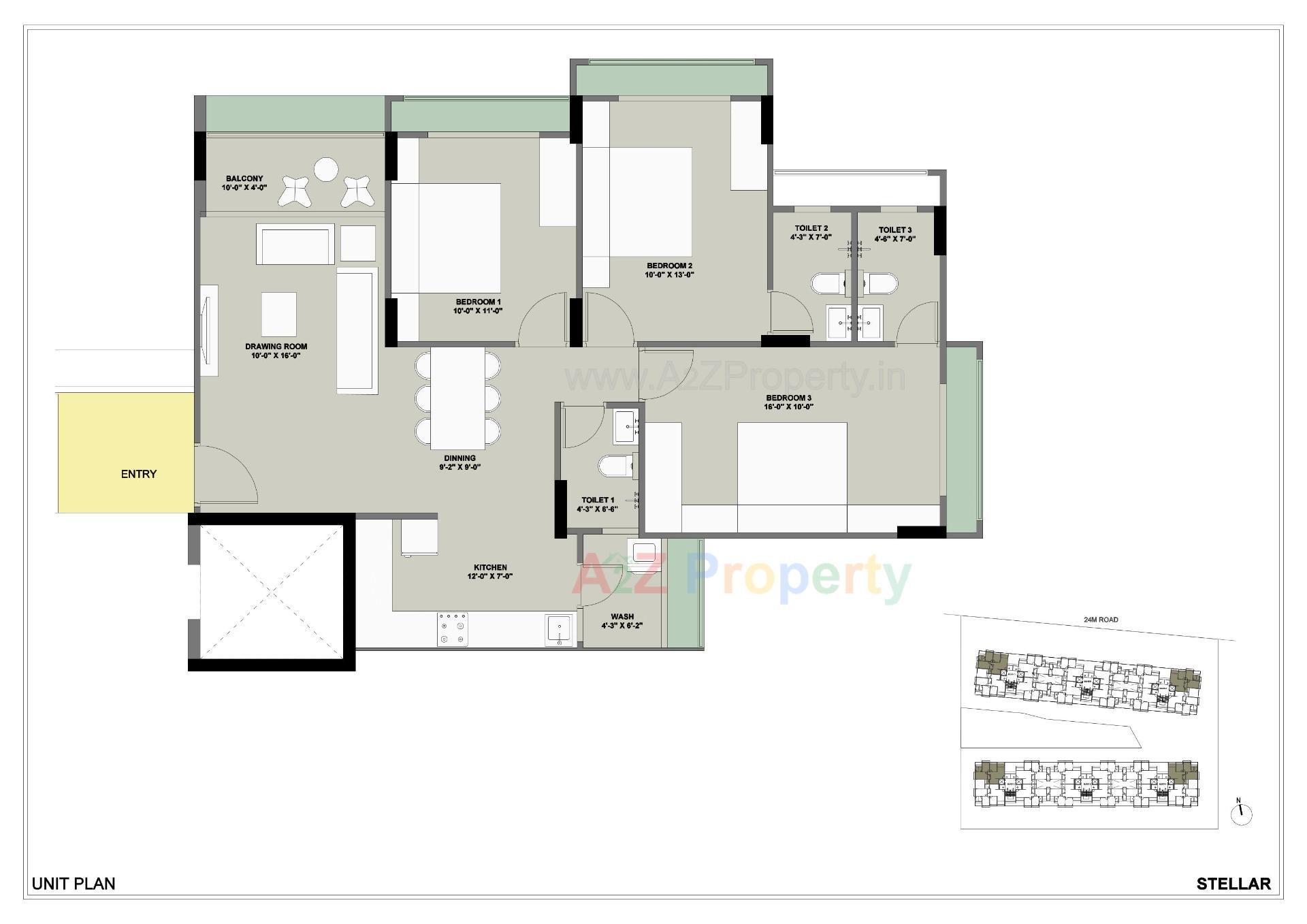 Layout of real estate project Saanvi Nirman Stellar located at Ghuma, Ahmedabad, Gujarat