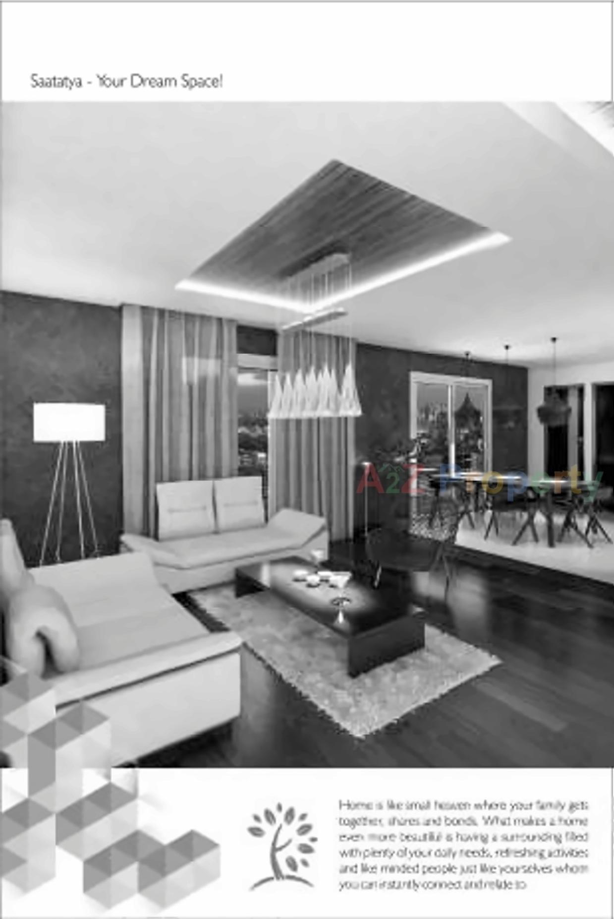 3D Elevation of real estate project Saatatya located at Chandkheda, Ahmedabad, Gujarat