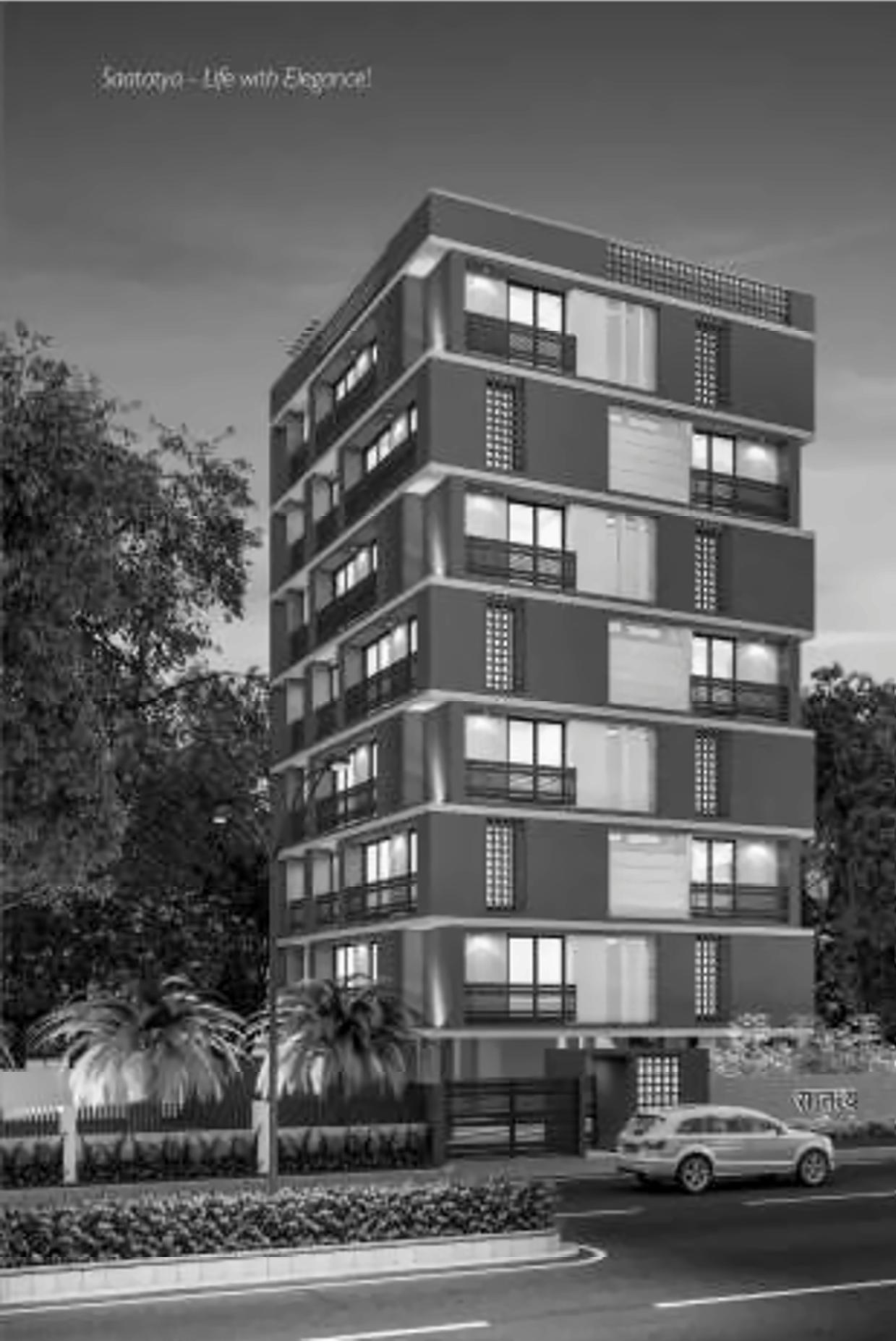 3D Elevation of real estate project Saatatya located at Chandkheda, Ahmedabad, Gujarat