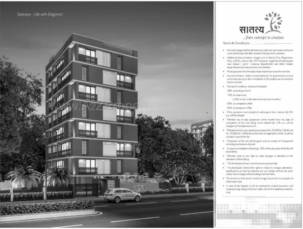 3D Elevation of real estate project Saatatya located at Chandkheda, Ahmedabad, Gujarat