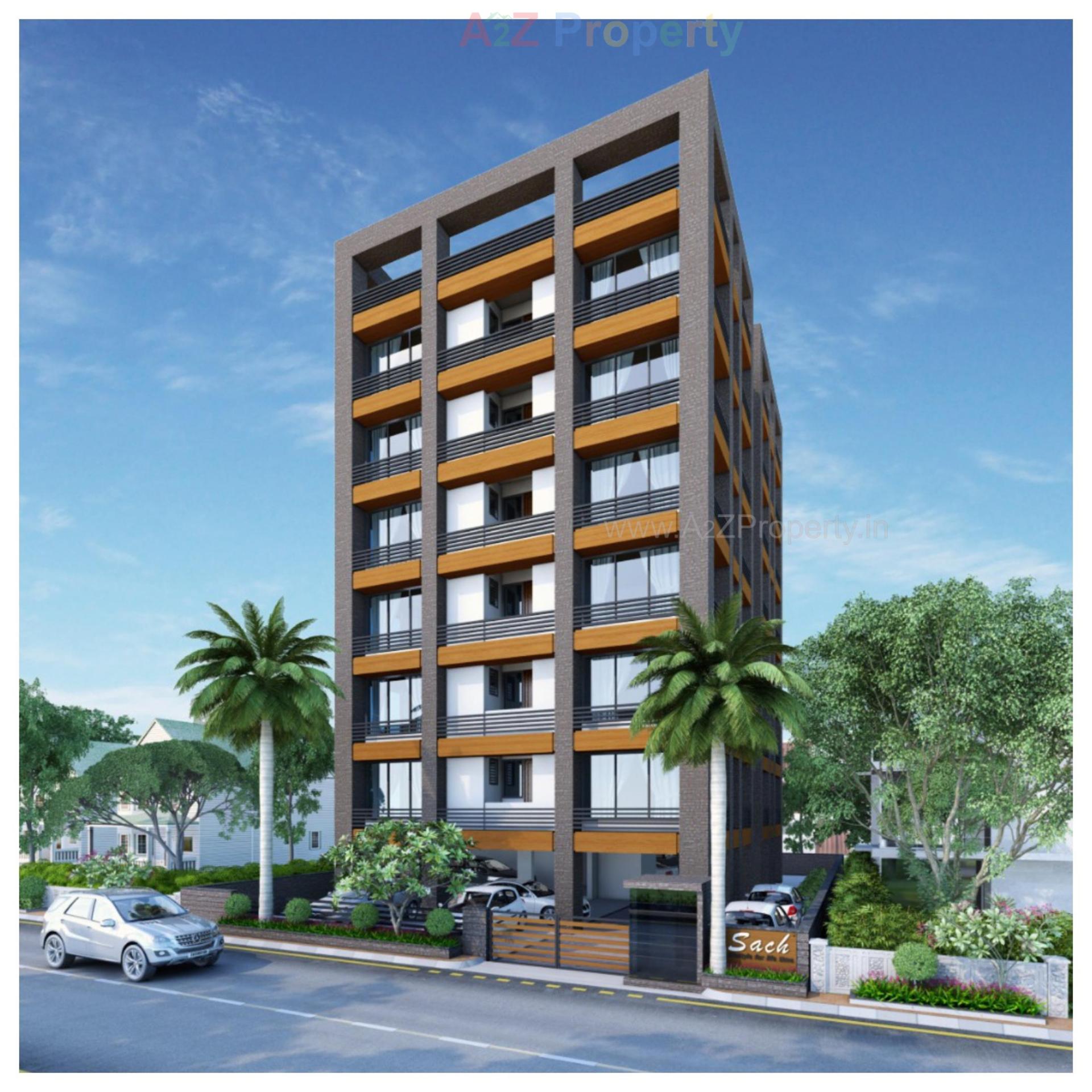 3D Elevation of real estate project Sach located at Maninagar, Ahmedabad, Gujarat