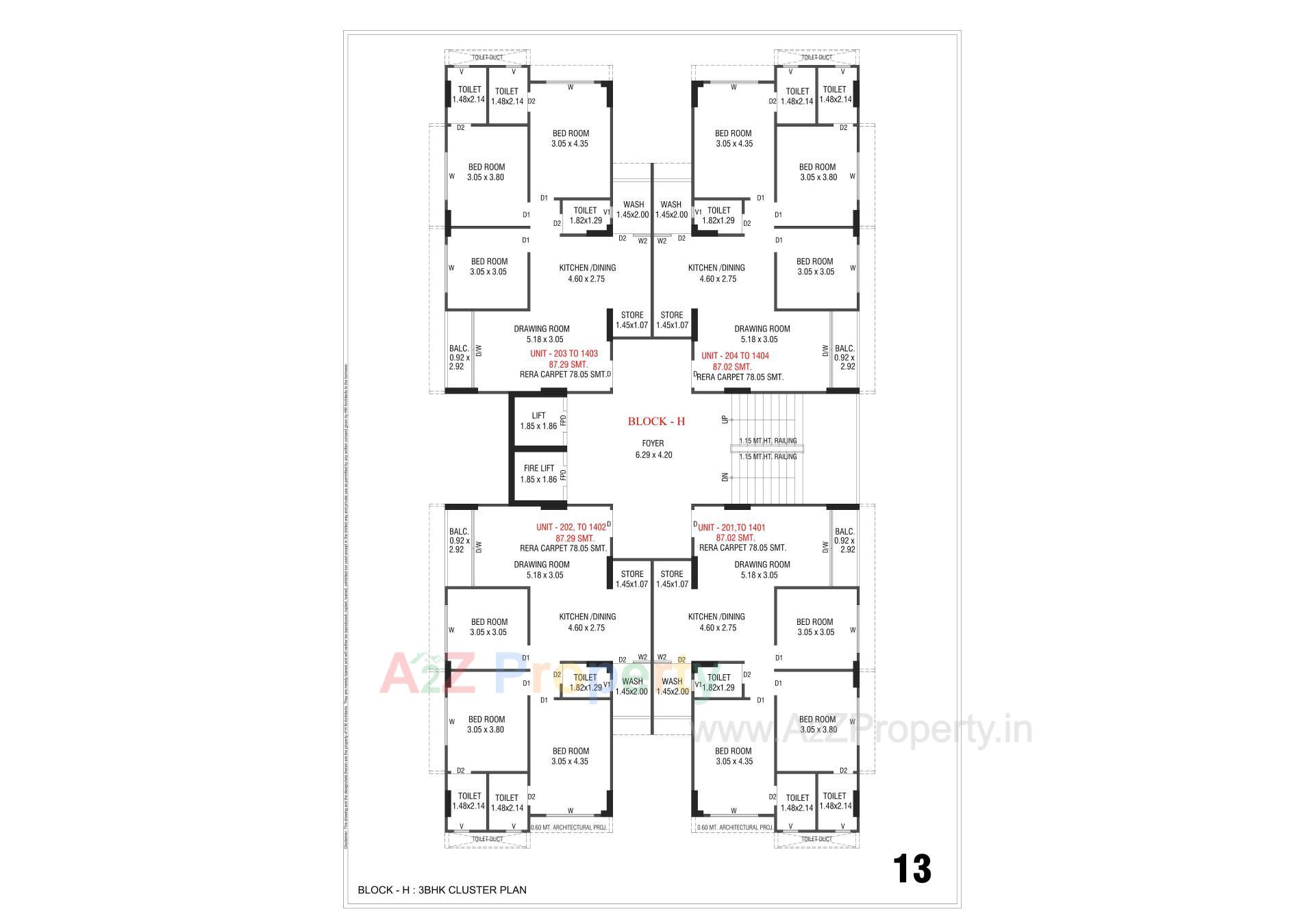 Layout of real estate project Sacred Shivansh located at Shela, Ahmedabad, Gujarat