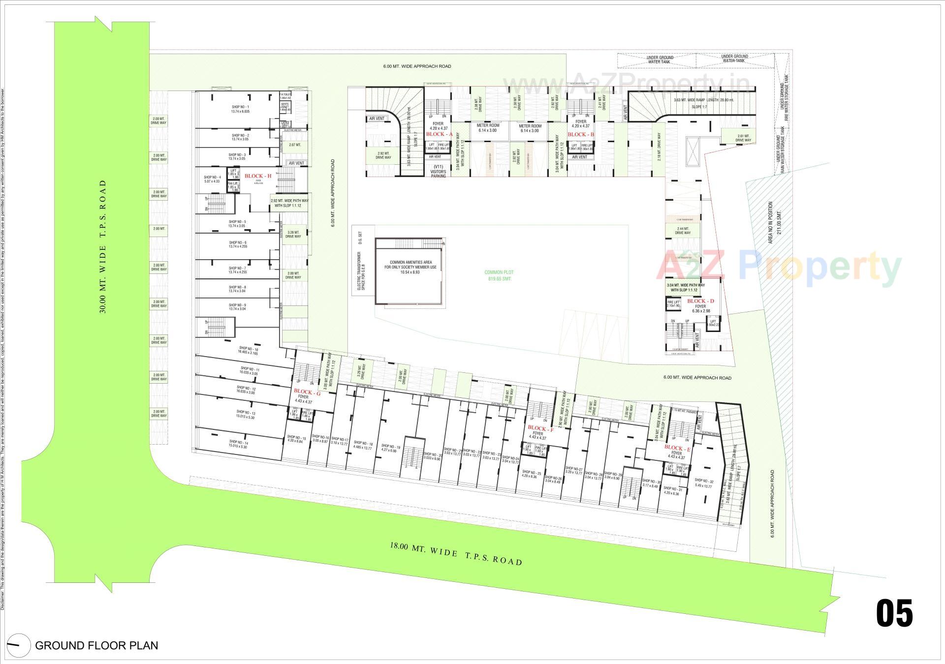Layout of real estate project Sacred Shivansh located at Shela, Ahmedabad, Gujarat