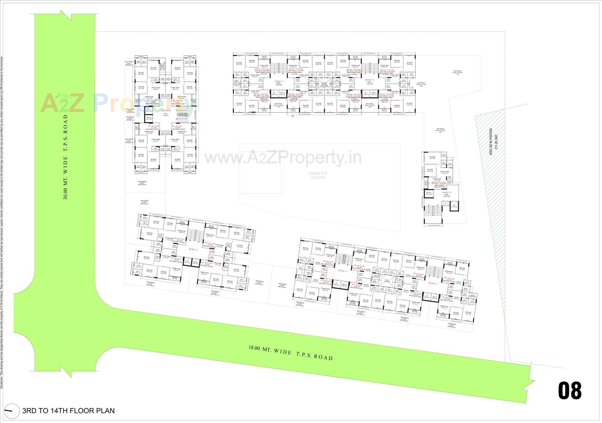 Layout of real estate project Sacred Shivansh located at Shela, Ahmedabad, Gujarat