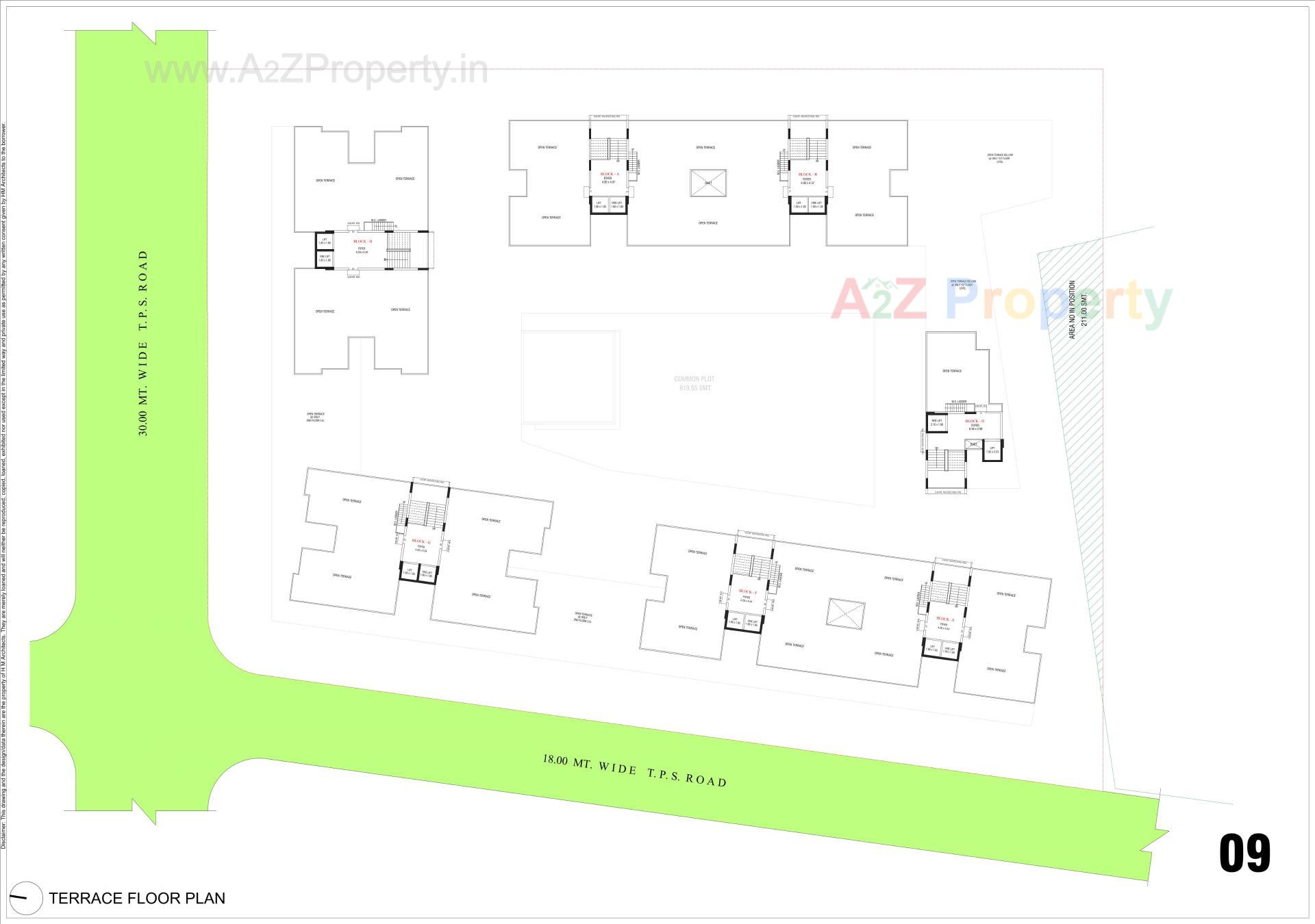 Layout of real estate project Sacred Shivansh located at Shela, Ahmedabad, Gujarat