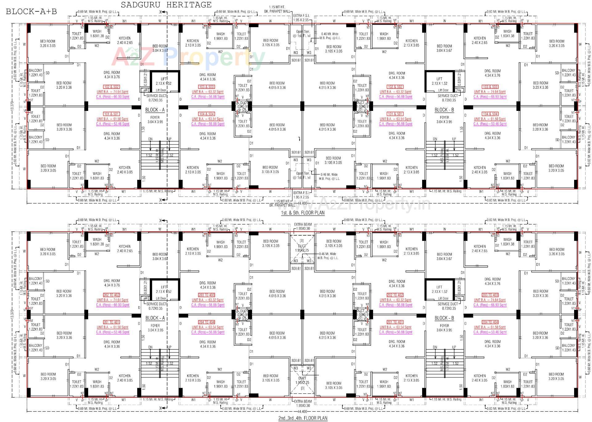 Layout of real estate project Sadguru Heritage located at Vinzol, Ahmedabad, Gujarat