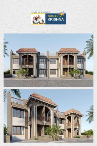 Elevation of real estate project Sadguru Krishna Bunglows located at Hathijan, Ahmedabad, Gujarat