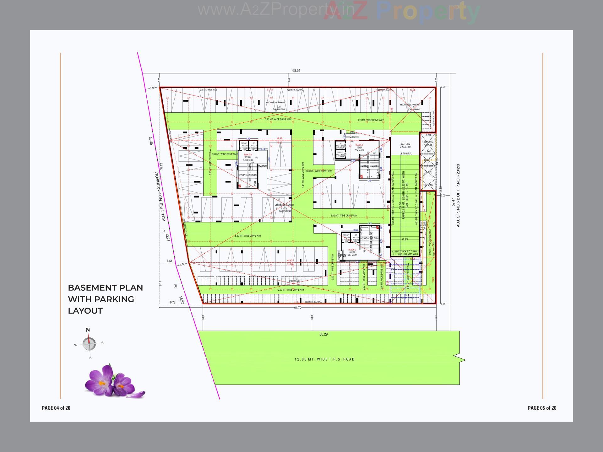 Layout of real estate project Saffron Valley located at Nikol, Ahmedabad, Gujarat