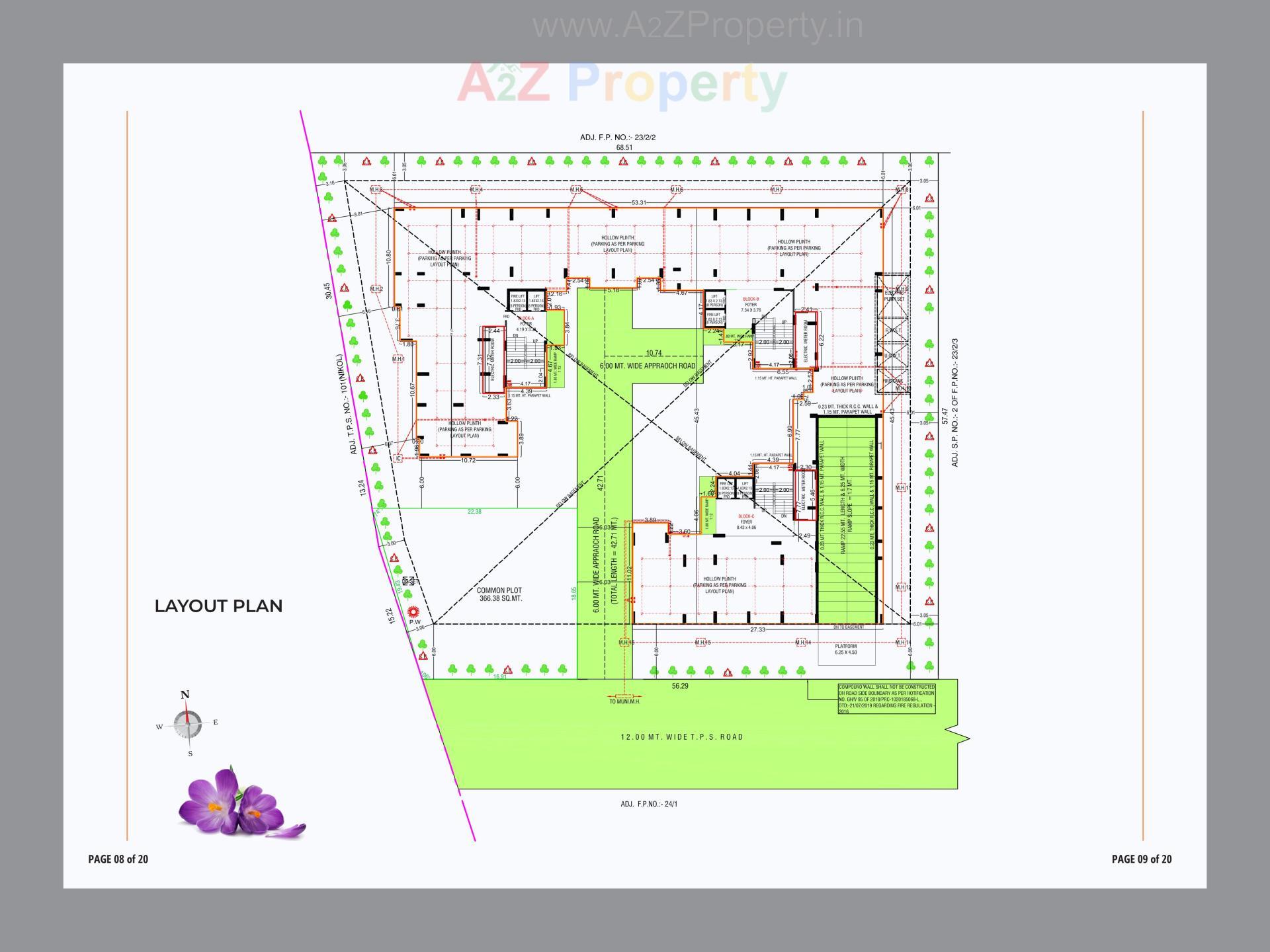 Layout of real estate project Saffron Valley located at Nikol, Ahmedabad, Gujarat