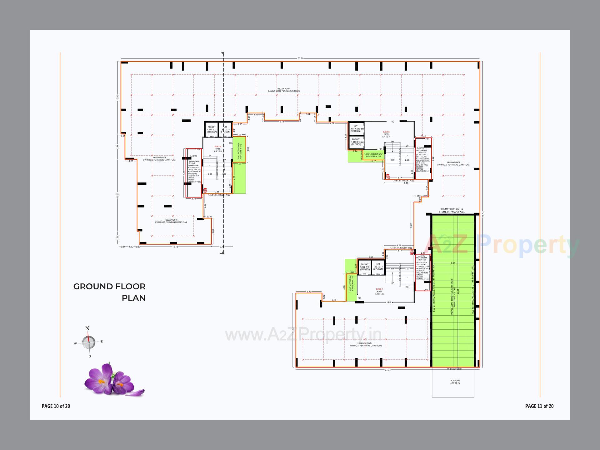 Layout of real estate project Saffron Valley located at Nikol, Ahmedabad, Gujarat