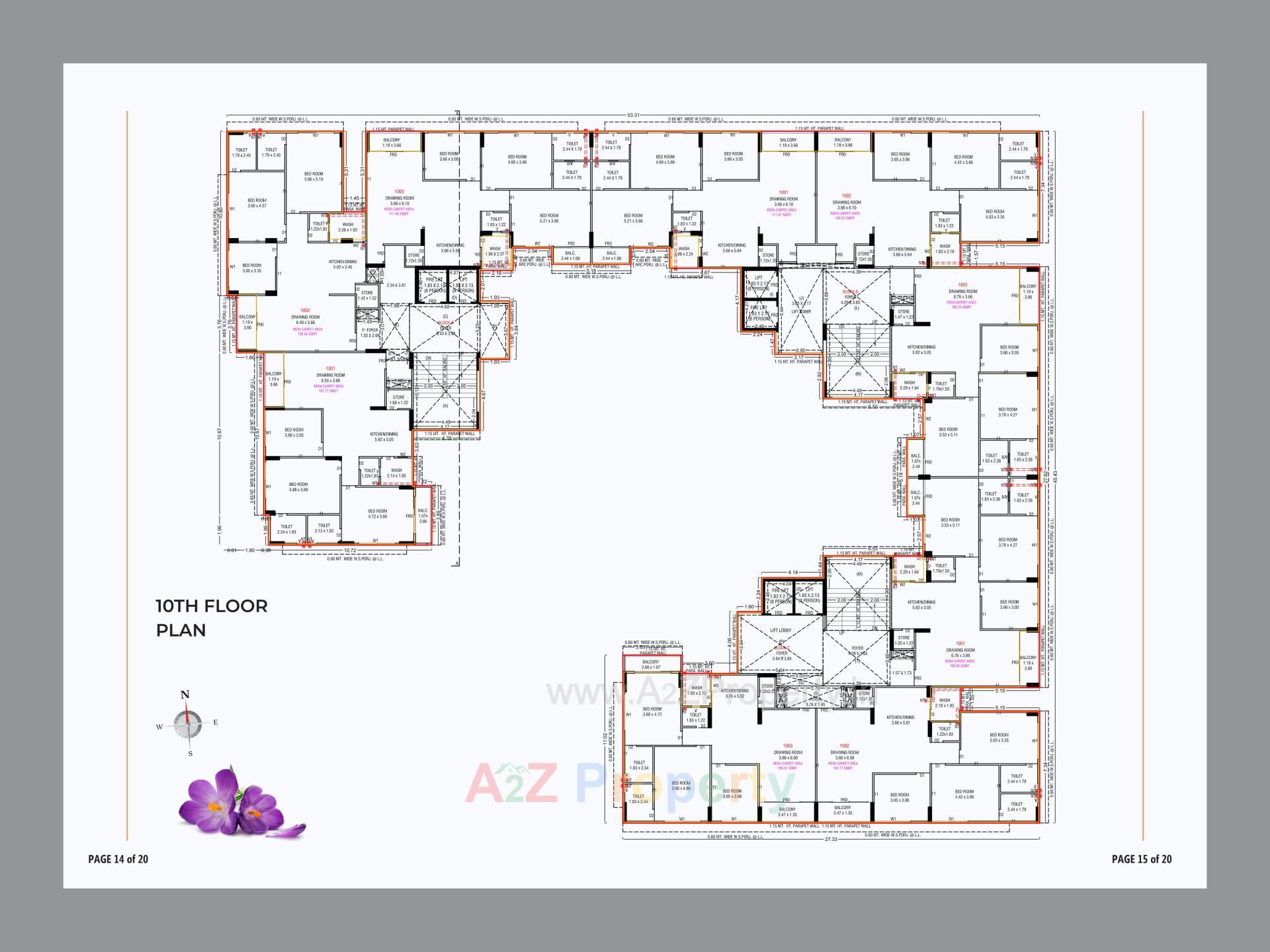 Layout of real estate project Saffron Valley located at Nikol, Ahmedabad, Gujarat