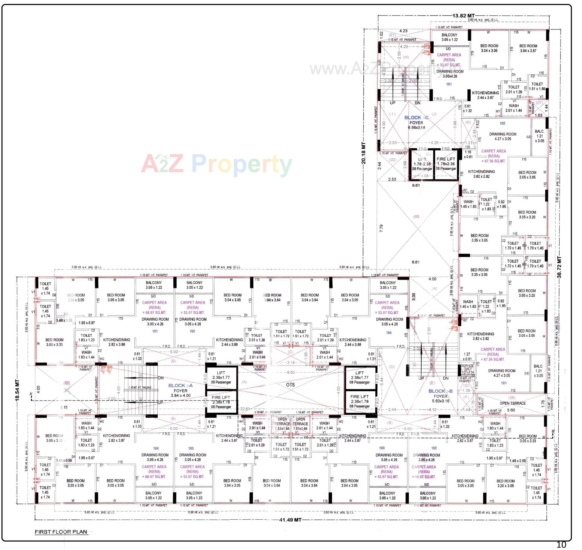 Layout of real estate project Sahaj Eminence located at Ramol, Ahmedabad, Gujarat