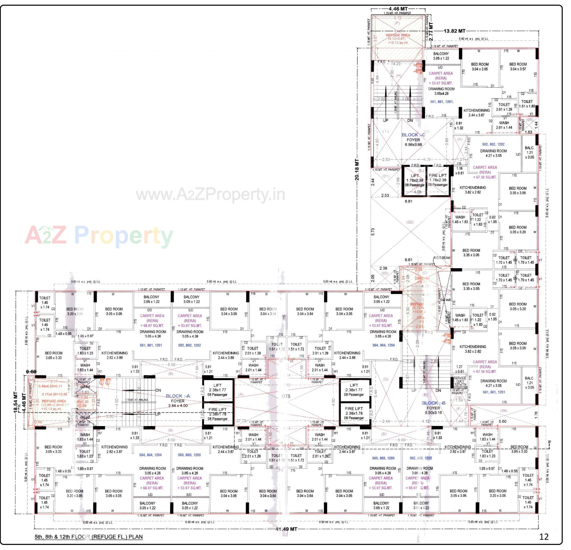 Layout of real estate project Sahaj Eminence located at Ramol, Ahmedabad, Gujarat