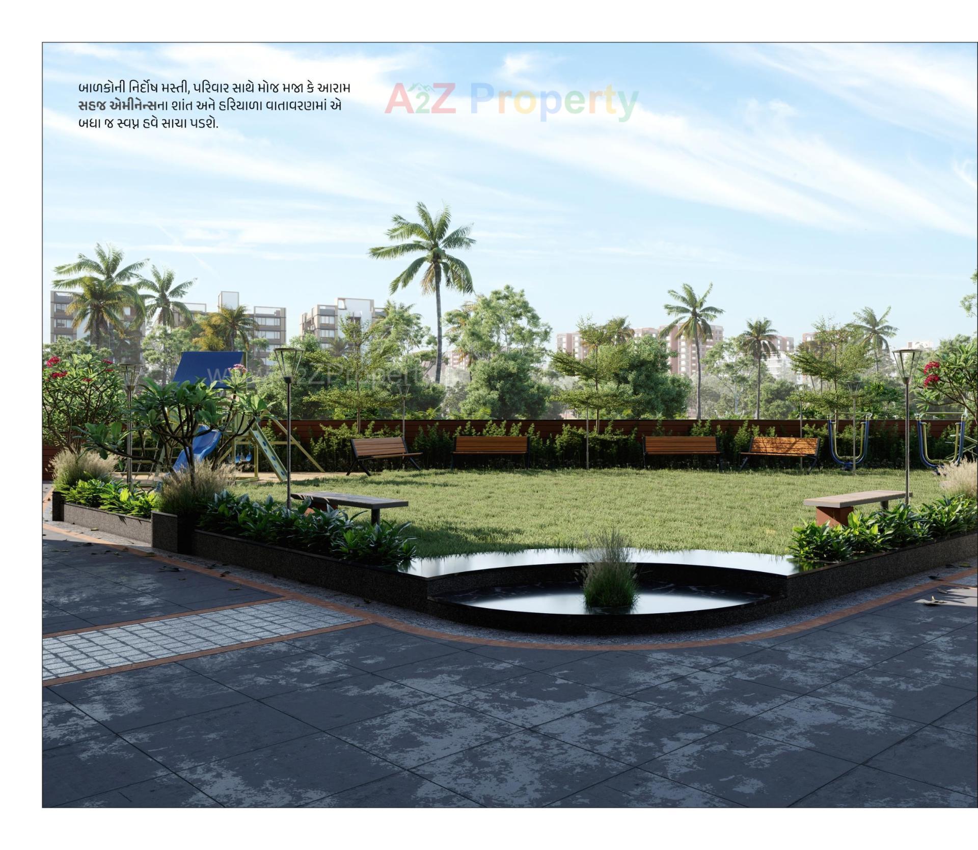 3D Elevation of real estate project Sahaj Eminence located at Ramol, Ahmedabad, Gujarat