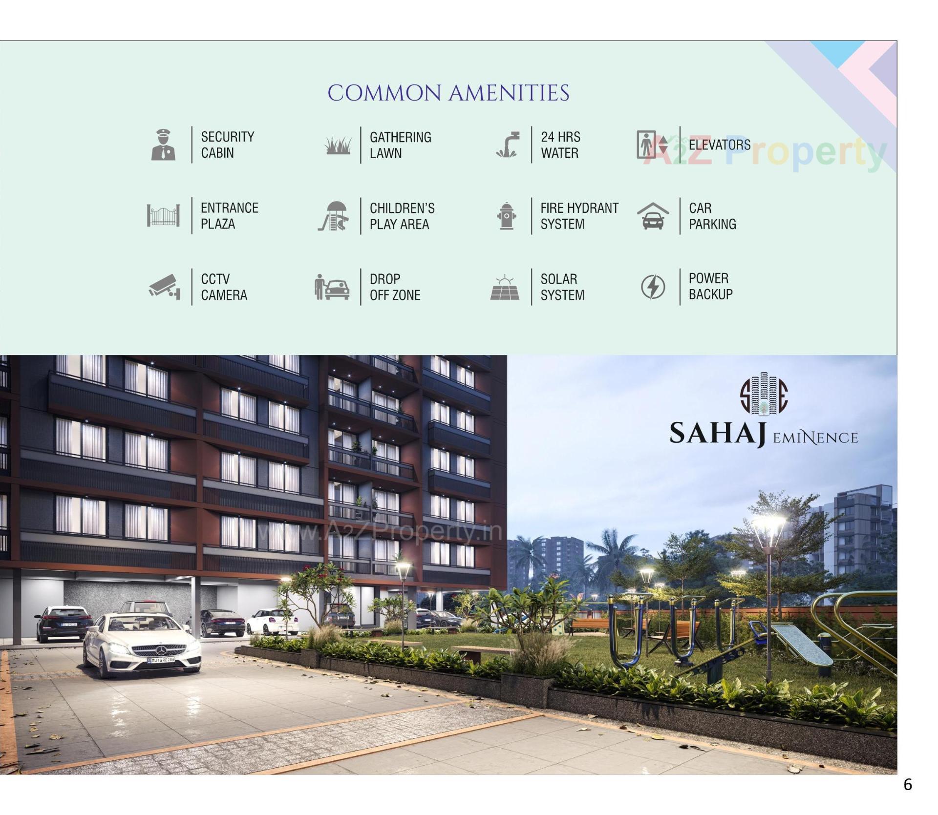 3D Elevation of real estate project Sahaj Eminence located at Ramol, Ahmedabad, Gujarat