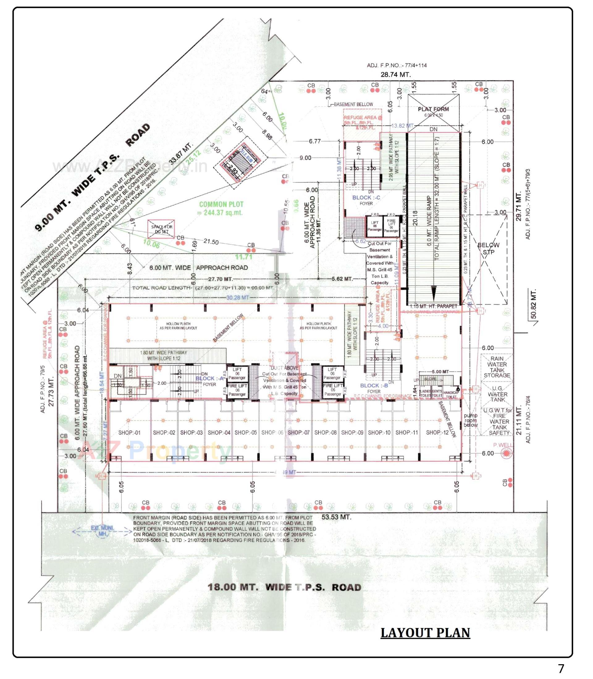 Layout of real estate project Sahaj Eminence located at Ramol, Ahmedabad, Gujarat