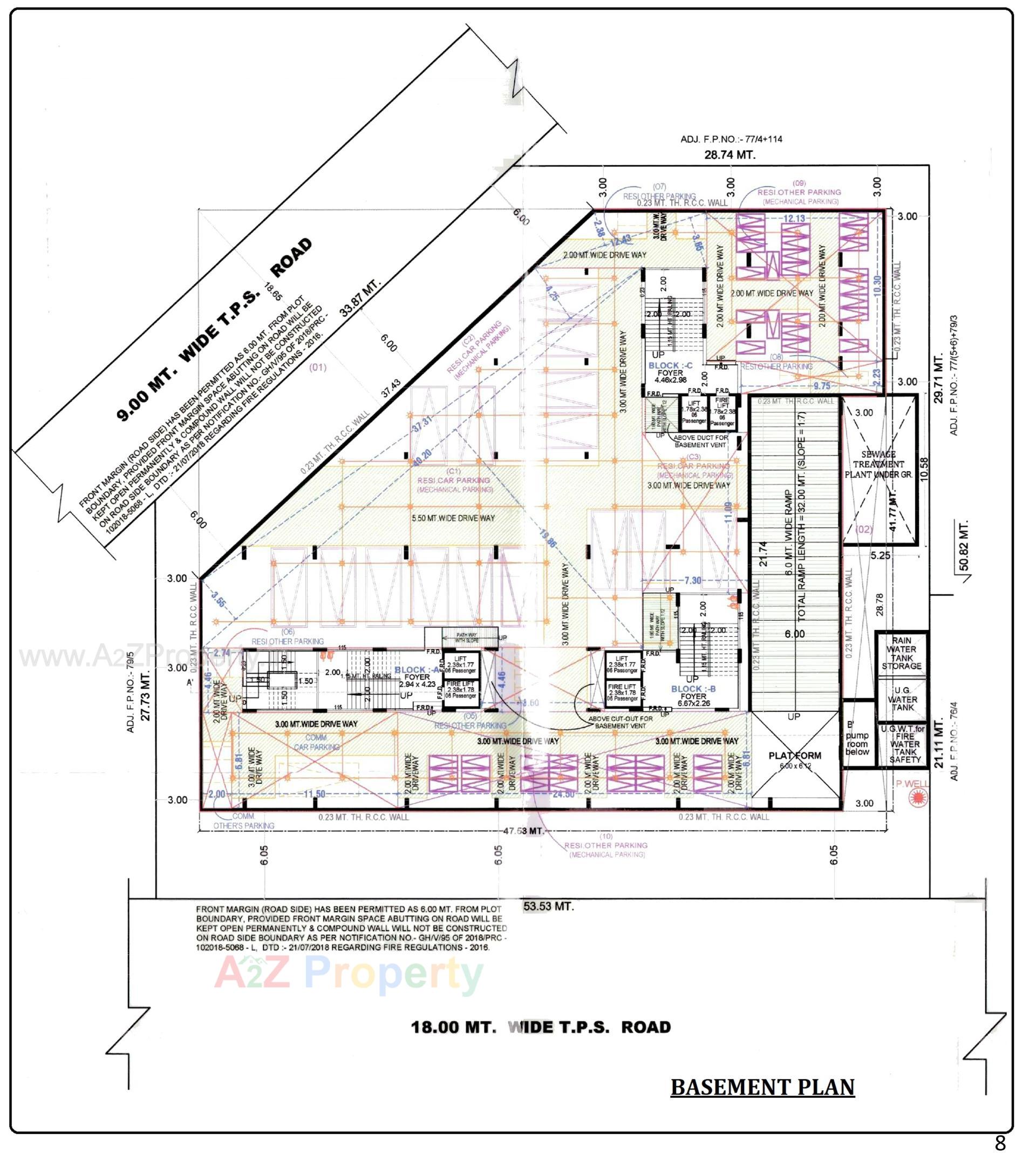 Layout of real estate project Sahaj Eminence located at Ramol, Ahmedabad, Gujarat