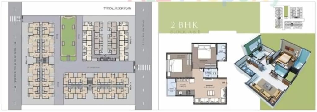 Layout of real estate project Sahaj Greens located at Ramol, Ahmedabad, Gujarat