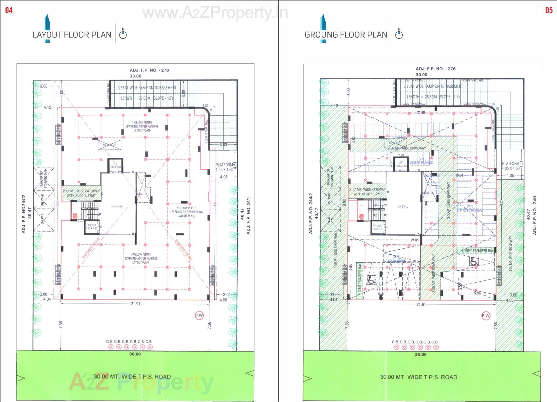 Layout of real estate project Sahaj One located at Thaltej, Ahmedabad, Gujarat