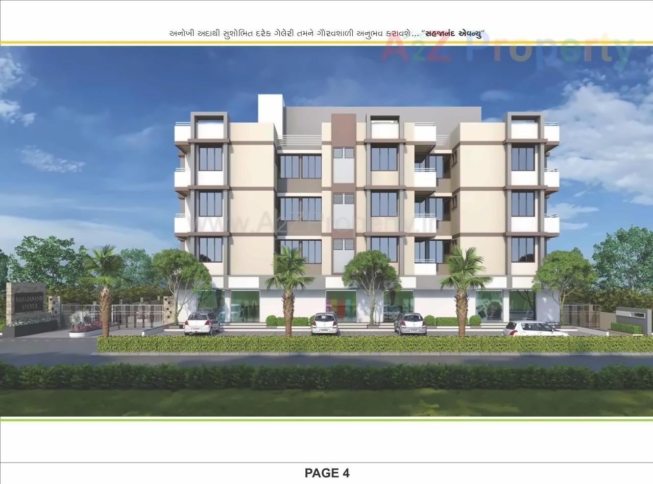 3D Elevation of real estate project Sahajanand Avenue located at Singrva, Ahmedabad, Gujarat