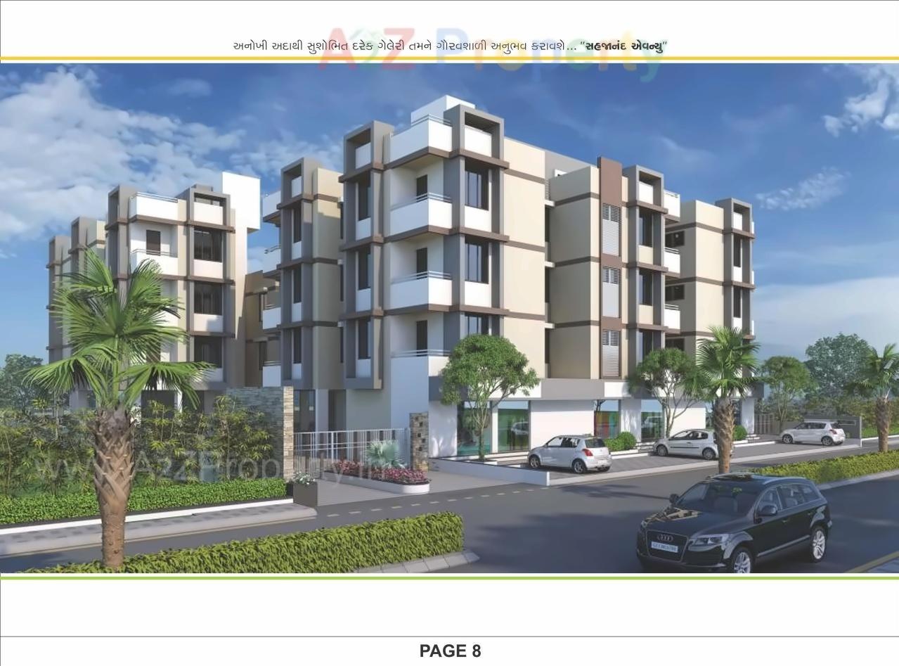 3D Elevation of real estate project Sahajanand Avenue located at Singrva, Ahmedabad, Gujarat