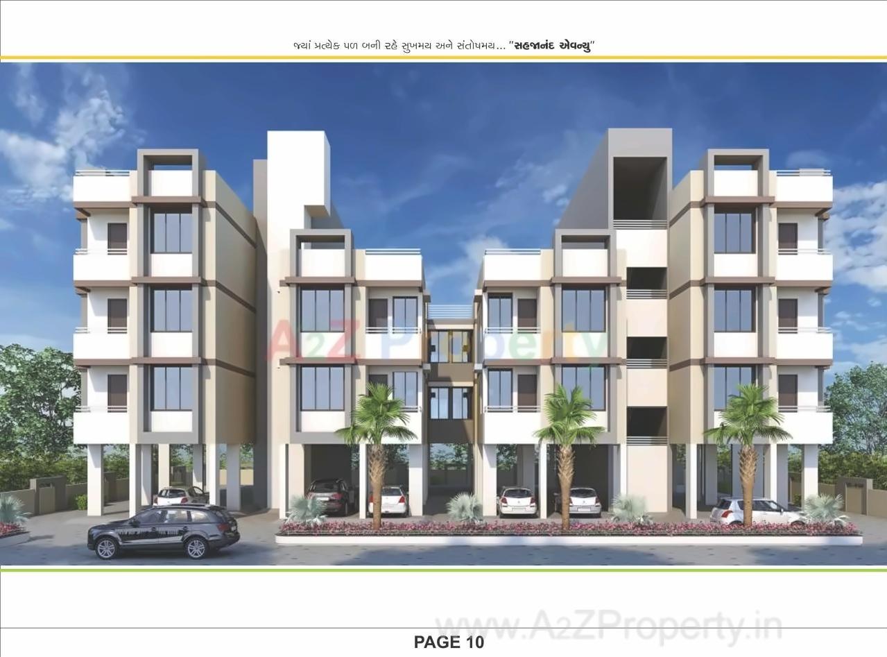 3D Elevation of real estate project Sahajanand Avenue located at Singrva, Ahmedabad, Gujarat