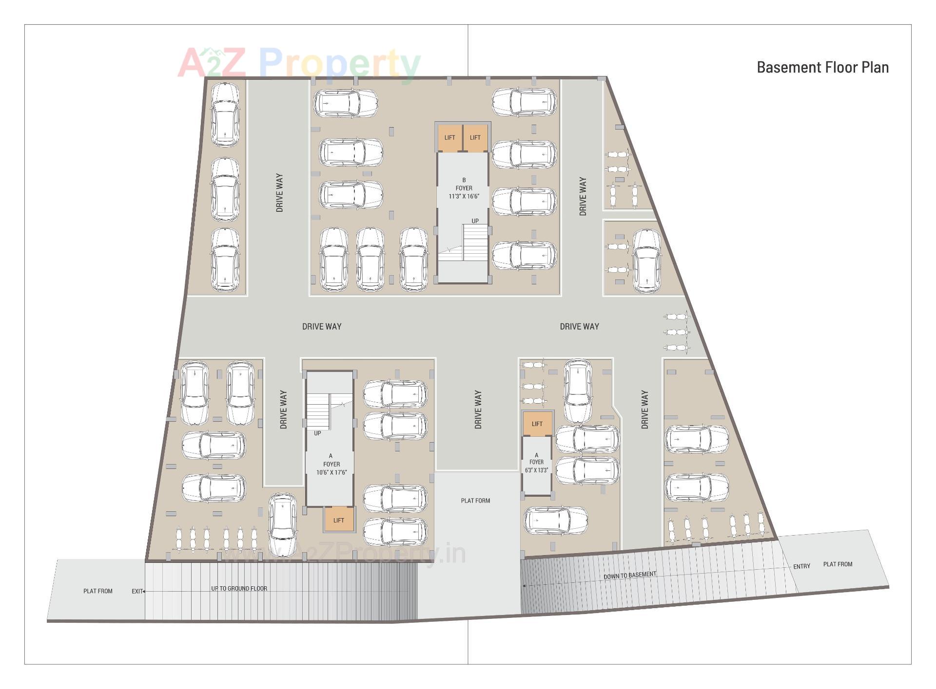 Layout of real estate project Sahajanand Exotica located at Vatva, Ahmedabad, Gujarat