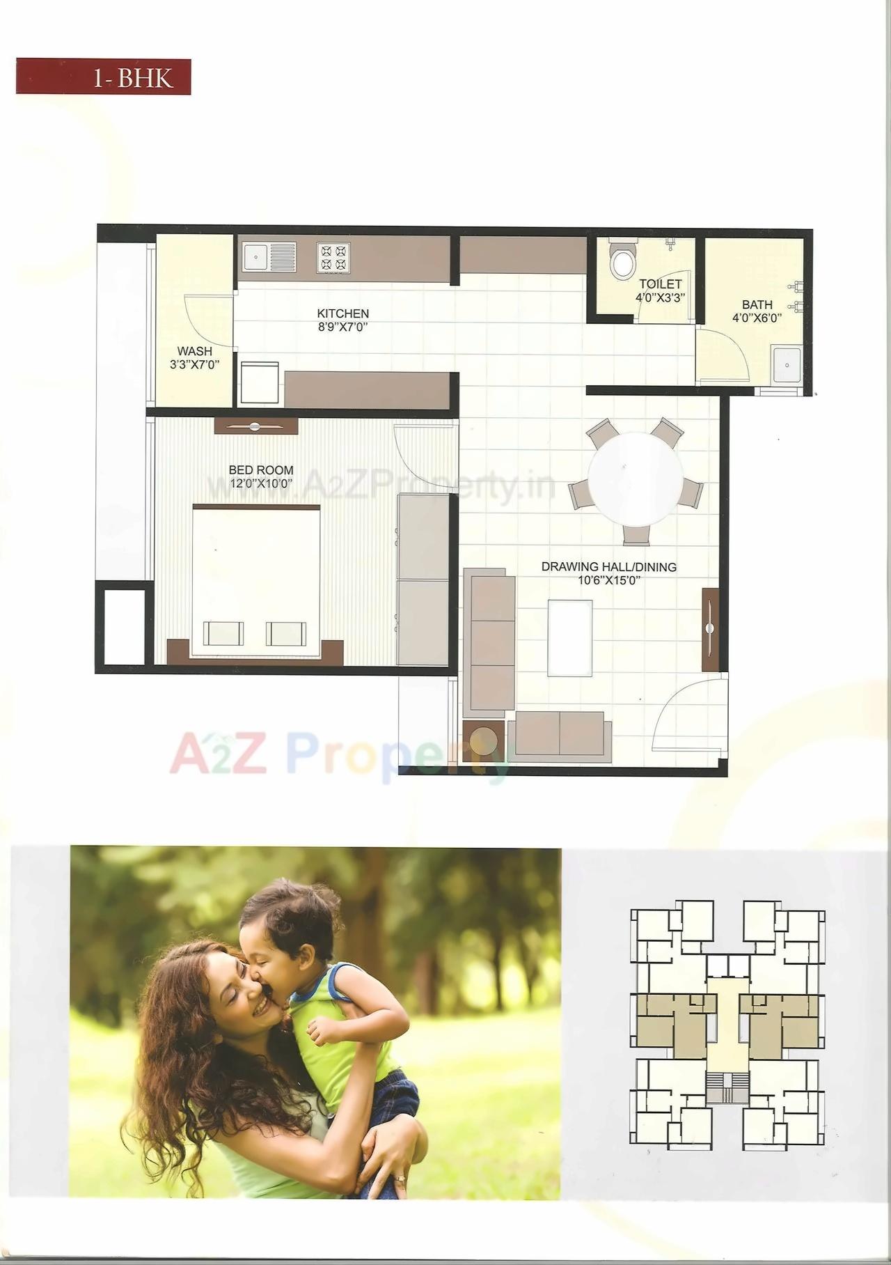 Layout of real estate project Sahajanand Harmony located at City, Ahmedabad, Gujarat