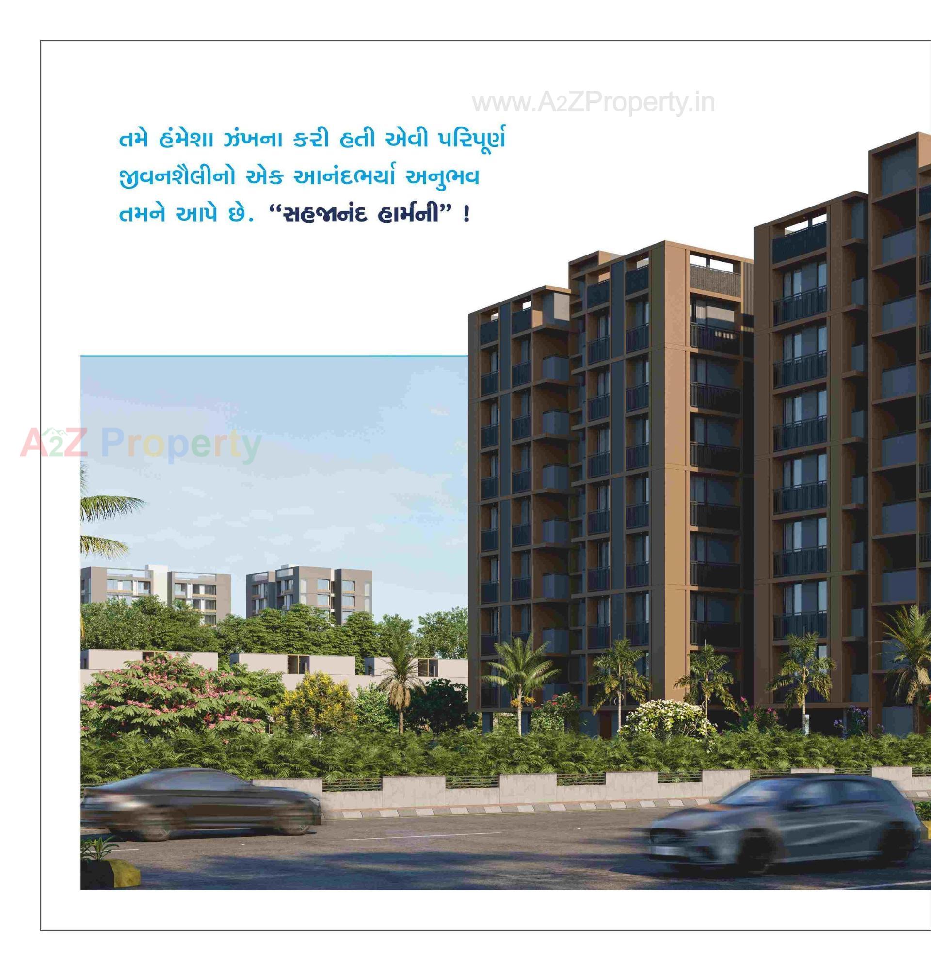 3D Elevation of real estate project Sahajanand Harmony located at Vatva, Ahmedabad, Gujarat
